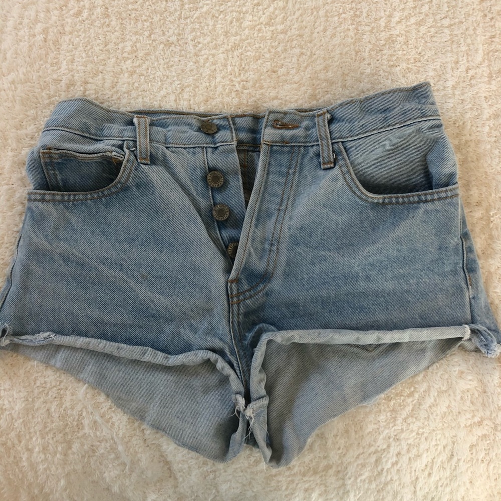 Denim shorts